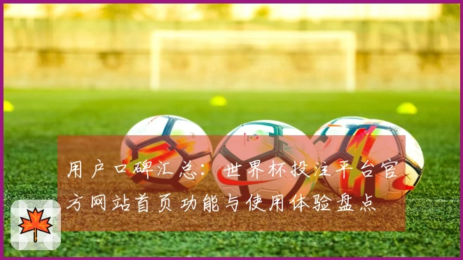 用户口碑汇总：世界杯投注平台官方网站首页功能与使用体验盘点